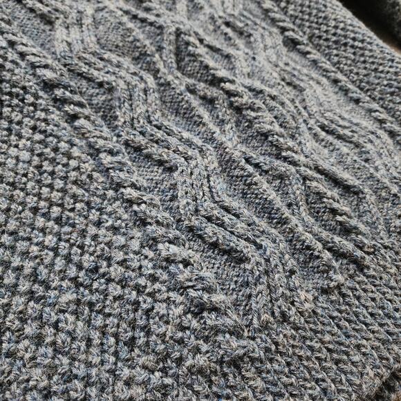 Vintage Cleo Original Ireland Irish Handknit Woven Pure Wool Men's L Sweater$600 - Picture 7 of 10